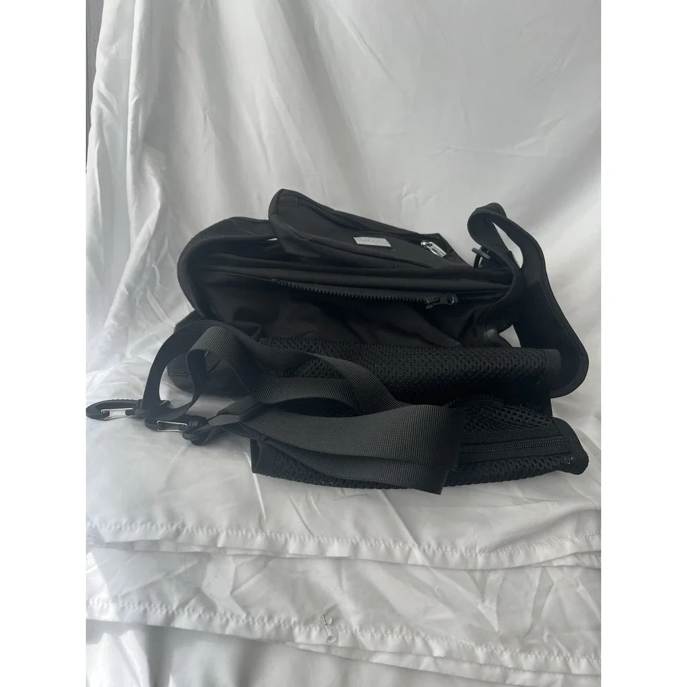 TOPDesign Stroller Organizer Caddy Black Cup Holders Mesh Bag Universal
